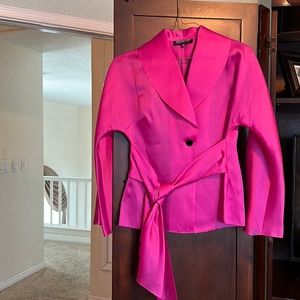 Jones New York, hot pink thin jacket, new w/o tags